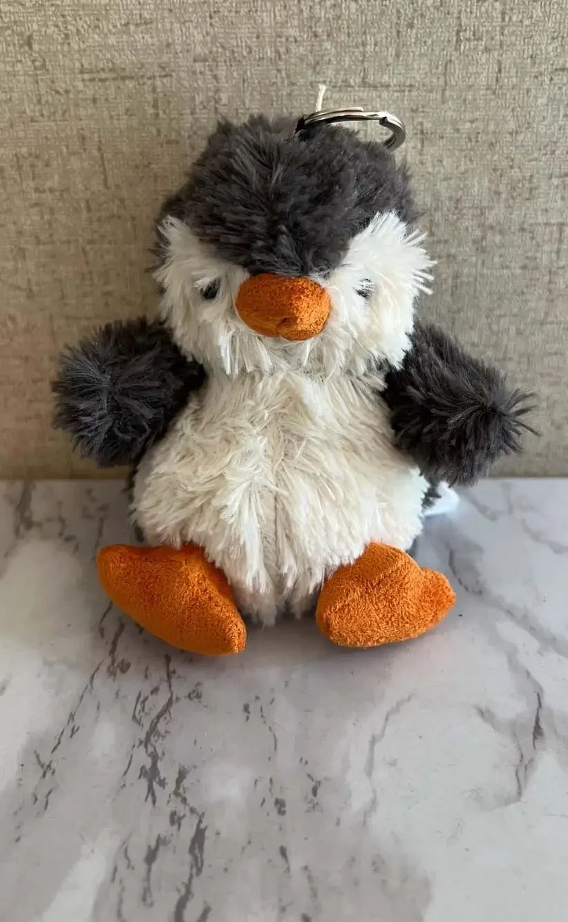Jellycat Peanut Penguin Bag Charm Keychain 100% authentic
